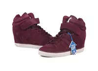 baskets montantes adidas originals superstar up wine red suede